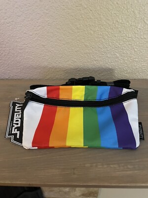Fydelity Bags Fanny Pack Rainbow Colored Ultra Slim Waist Pack Hip