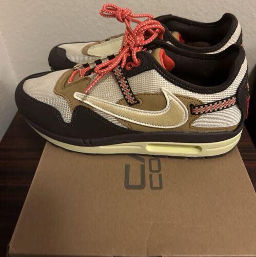Nike x Travis Scott Cactus Jack Air Max 1 Baroque Brown DO9392-200 Size 10 NEW - Picture 3 of 6