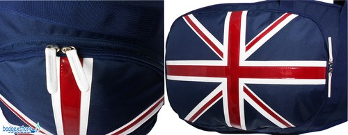 Union Jack UK Flag Electric Guitar Padded Gig Bag with Pocket 2 Shoulder Straps - Picture 7 of 10