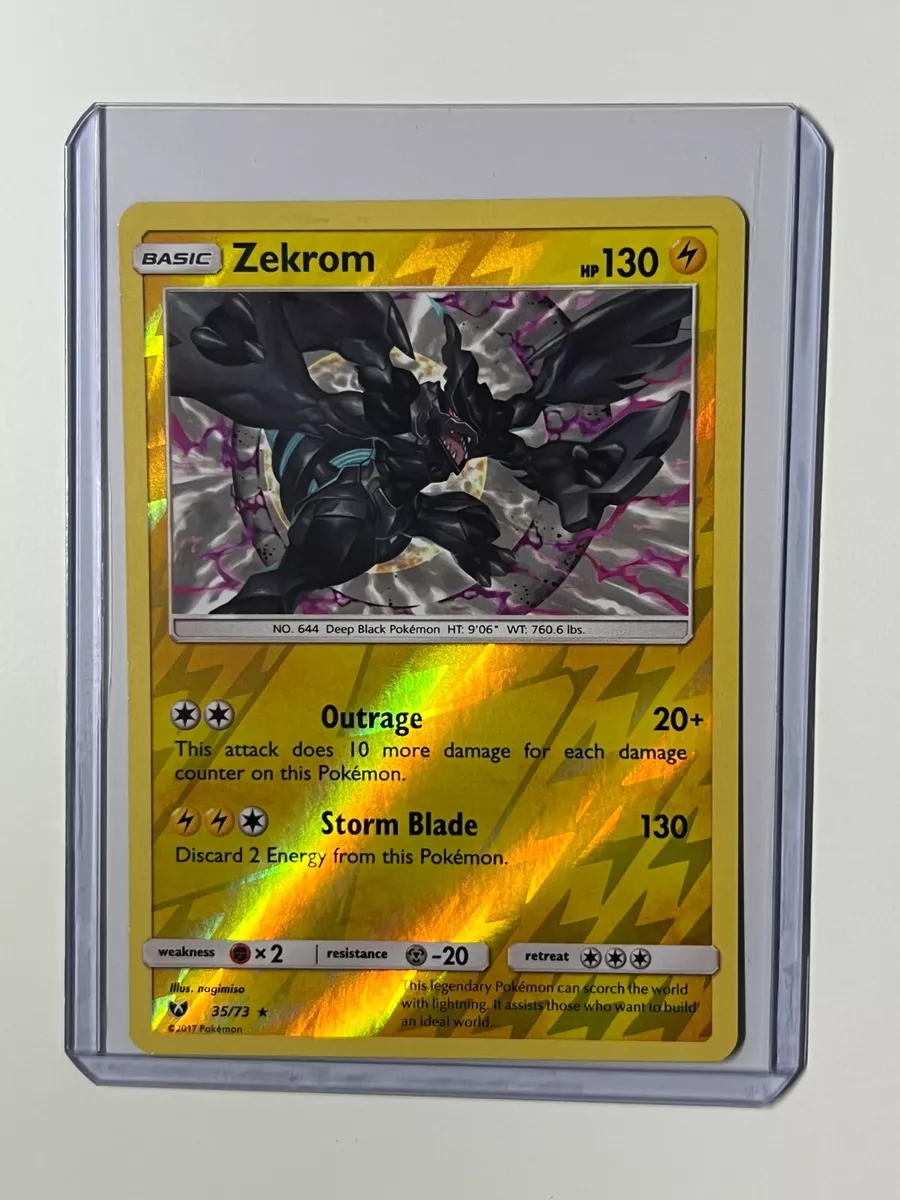 Pokémon TCG Zekrom Shining Legends 35/73 Reverse Holo Holo Rare for sale  online