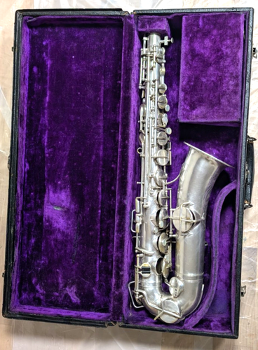 Beautiful Antique Silver Martin “Stencil” C Melody Sax For Restoration 15833