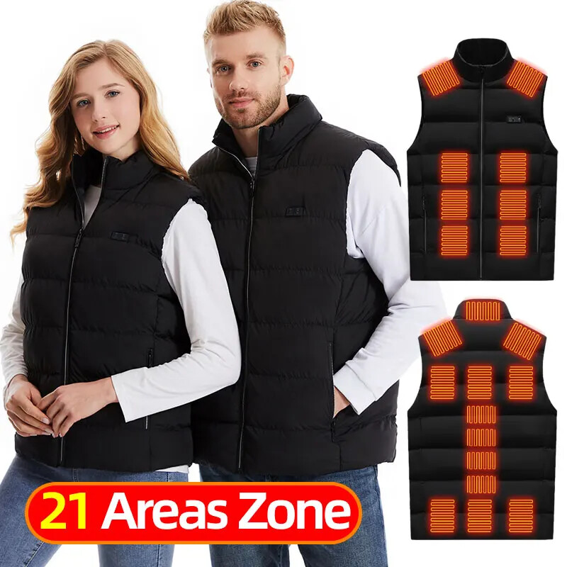 Men's USB Heated Vest - Rechargeable Self-Warming Jacket for Women & Men