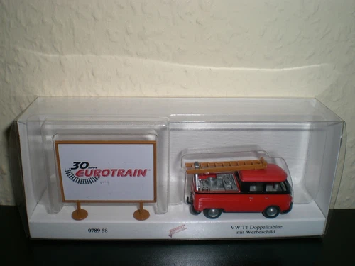 Wiking Volkswagen VW T1 Doka Doppelkabine Montagewagen Sondermodell Eurotrain