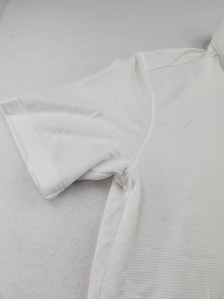 Camisa polo ilegal de poliéster blanca grande de Street Wear para hombre Foto 2 de 4