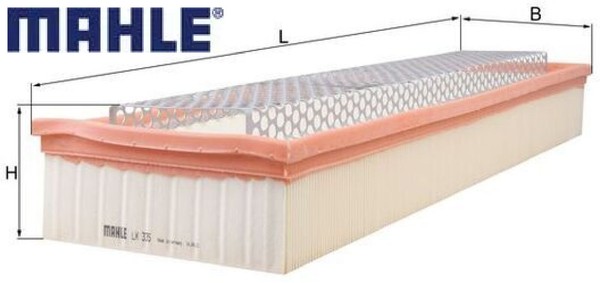 Mahle LX335 Luftfilter Luftfiltereinsatz FüR Mercedes-Benz-image