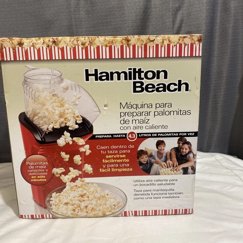 PopCorn Maker Playa Aire Caliente Palomitas Popper Sellado 18 Tazas Foto 2 de 4