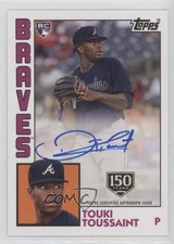 2019 Topps 1984 Baseball Series 2 150th Anniversary Touki Toussaint Auto l8x