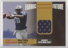 2006 Bowman Fabric of the Future Gold 53/100 Vince Young #VY 0v1