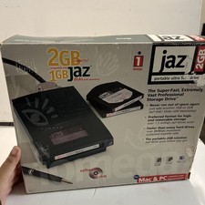 Iomega JAZ 2GB Portable Ultra SCSI Drive Storage for PC / MAC New Sealed Vintage