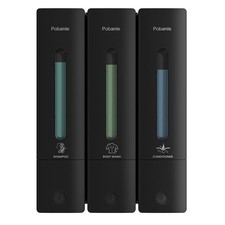 Shampoo and Conditioner Dispenser - Shower Soap Dispenser Wall Mounted No Dri...