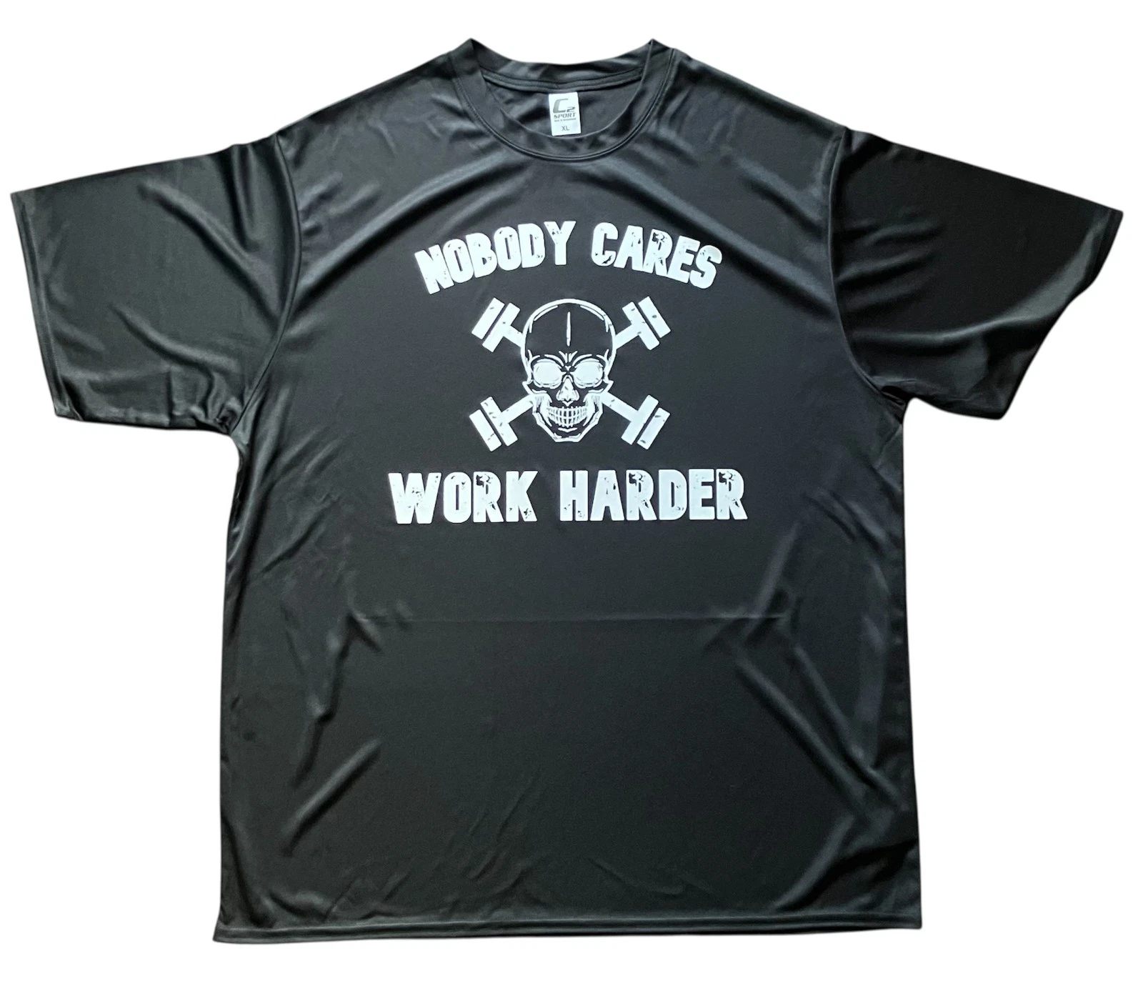 Men's Dry-Fit Workout Cooling Performance Crew T-Shirt Black Gift Idea
Opens in a new window or tab