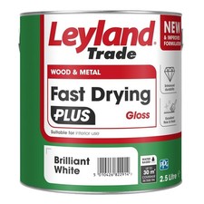 Leyland Trade – Wood & Metal - Fast Drying Plus – Gloss - Brilliant White