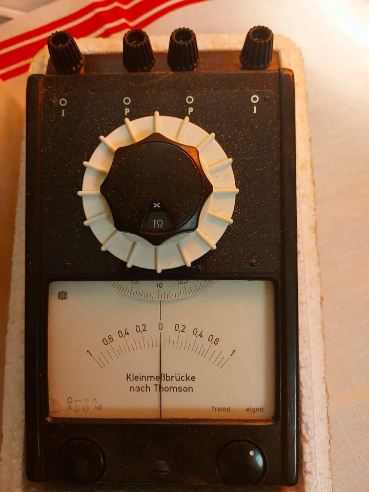 DDR Kleinmessbrücke Widerstandsmeßbrücke nach Thomson VEB Messtechnik Mellenbach - Bild 3 von 4