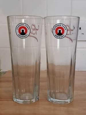 Brandneu CAMDEN TOWN BRAUEREI JACK PINT GLAS X 2 HOCH GLAS HAUSBAR