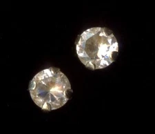 14K Solid Yellow Gold 3mm Round Clear Crystal CZ Solitaire Stud Earrings FO