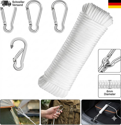 20M Fahnenmast Zubehör Seile,Nylon Flaggenseil für Haus Außenbereich,Fahnenmast