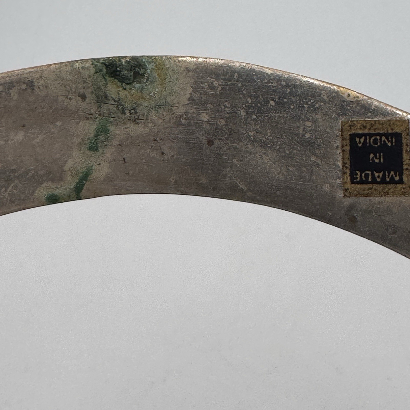 SOLID BRASS Etched Abstract Design Collar Choker … - image 6