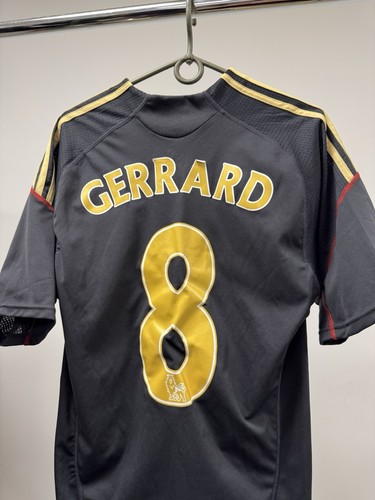 Adidas Liverpool Steven Gerrard #8 Jersey 2009/2010 Away Vintage Soccer M Size - Picture 4 of 11