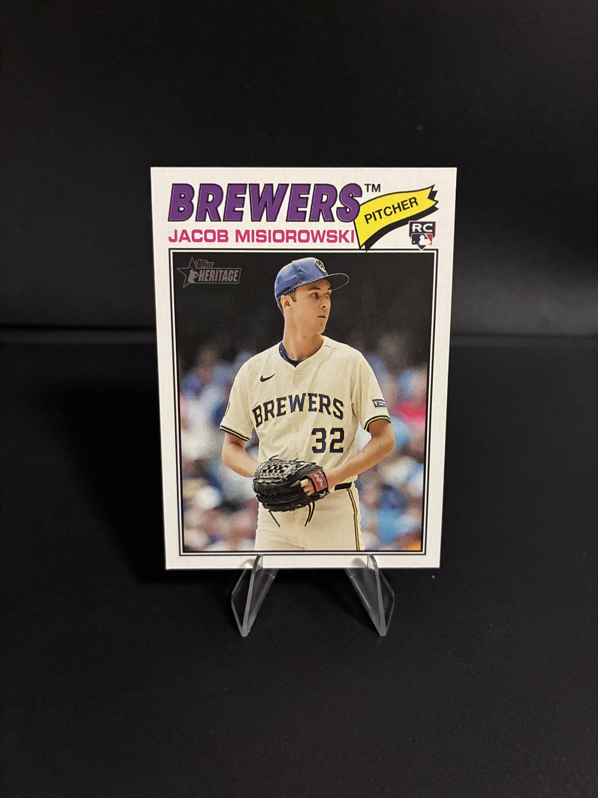 Jacob Misiorowski - 2026 Topps Heritage #144 (RC) Milwaukee Brewers