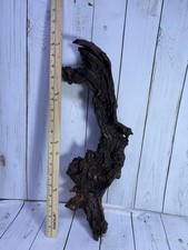 A Dark Gnarled Sculptural Wood Piece Possibly Driftwood, Charred , Or Rootwood