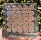 1974 PENNIES ENCASED IN ACRYLIC LUCITE 5 1/8" SQUARE lincoln penny VINTAGE cent — photo 10