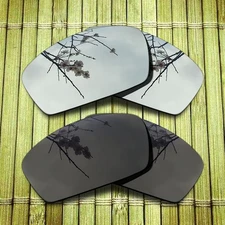 Black&Silver Replacement Lens for-Oakley Field Jacket Polarized