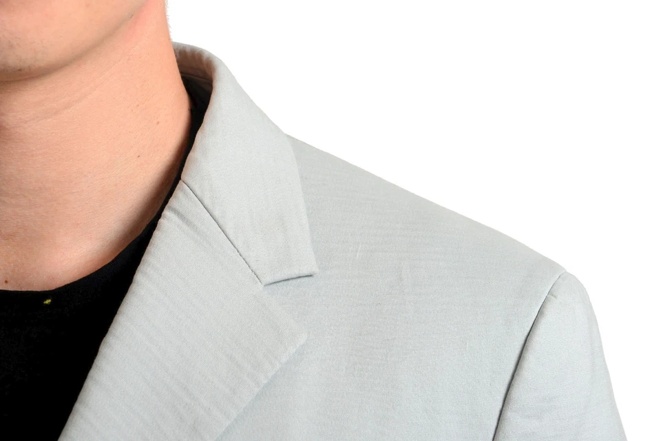 Abrigo deportivo Jil Sander gris de tres botones para hombre talla 40 42 Foto 4 de 4