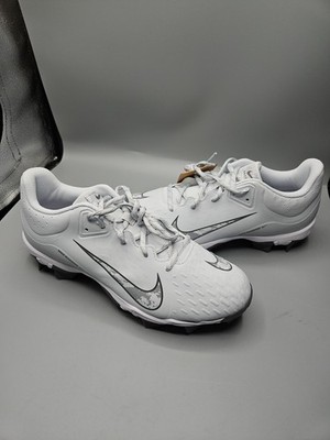 Nike Hyperdiamond 4 Pro MCS Women's Size 11 Softball Cleats Grey White NEW