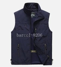 Image of Mens Gilet Body Warmer Multi Pocket Full Zip Lightweight Vest Sleeveless M-4XL