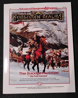 THE SAVAGE FRONTIER FR5 FORGOTTEN REALMS ACCESSORY - Reprint AD&D
