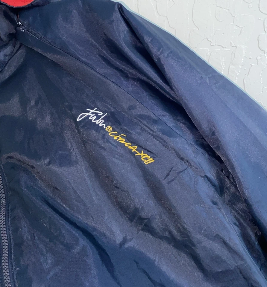 Chaqueta y Chaleco FUBU The Collection Para Hombres Anorak Convertible Azul Fubu Circa-XCII Foto 2 de 4