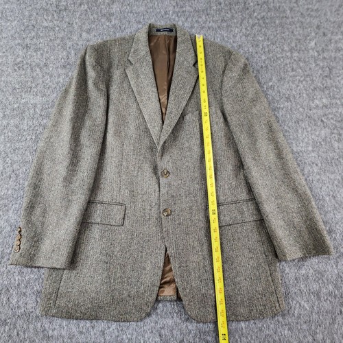 Giacca cappotto sportivo Chaps Ralph Lauren blazer uomo 44 lana alta spina di pesce Canada - Foto 16 di 19