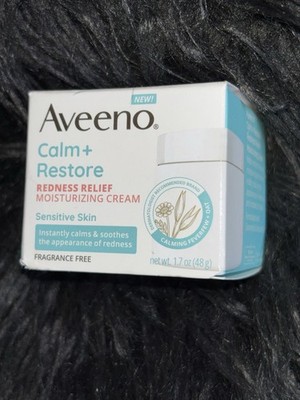 NEW Aveeno CALM + RESTORE Sensitive Skin 1.7oz Redness Relief MOISTURIZING CREAM