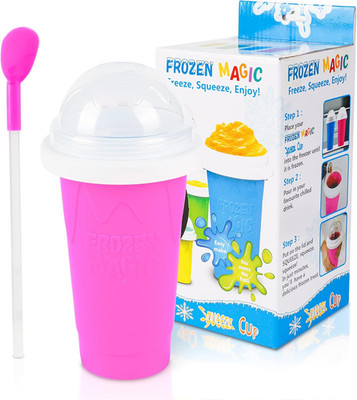 DIY Slushy Maker Cup - Quick Frozen Magic Slushie Cup, Portable Double Layers Co