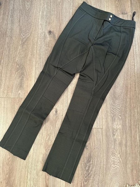 Women Karen Millen Trousers Green Polyester 36