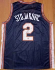Andrej Stojakovic Signed Custom Fighting Illini Basketball Jersey JSA COA