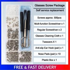 Eyeglasses Repair Kit Spectacles Screws Nose Pads Optical Repair Set NEW