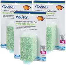 3 Pack QuietFlow Phosphate Remover Specialty Filter Pads Size 10 4 Pads Per Pack