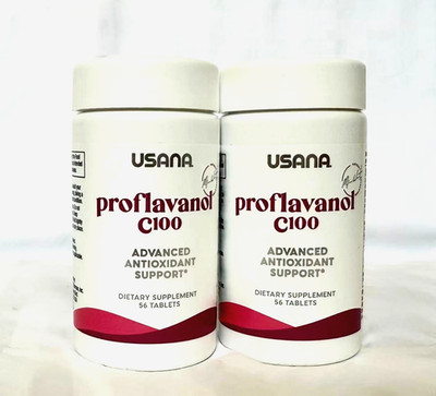 Latest upgraded USANA Proflavanol C100 Advanced Antioxidant Support 2bottls09/27