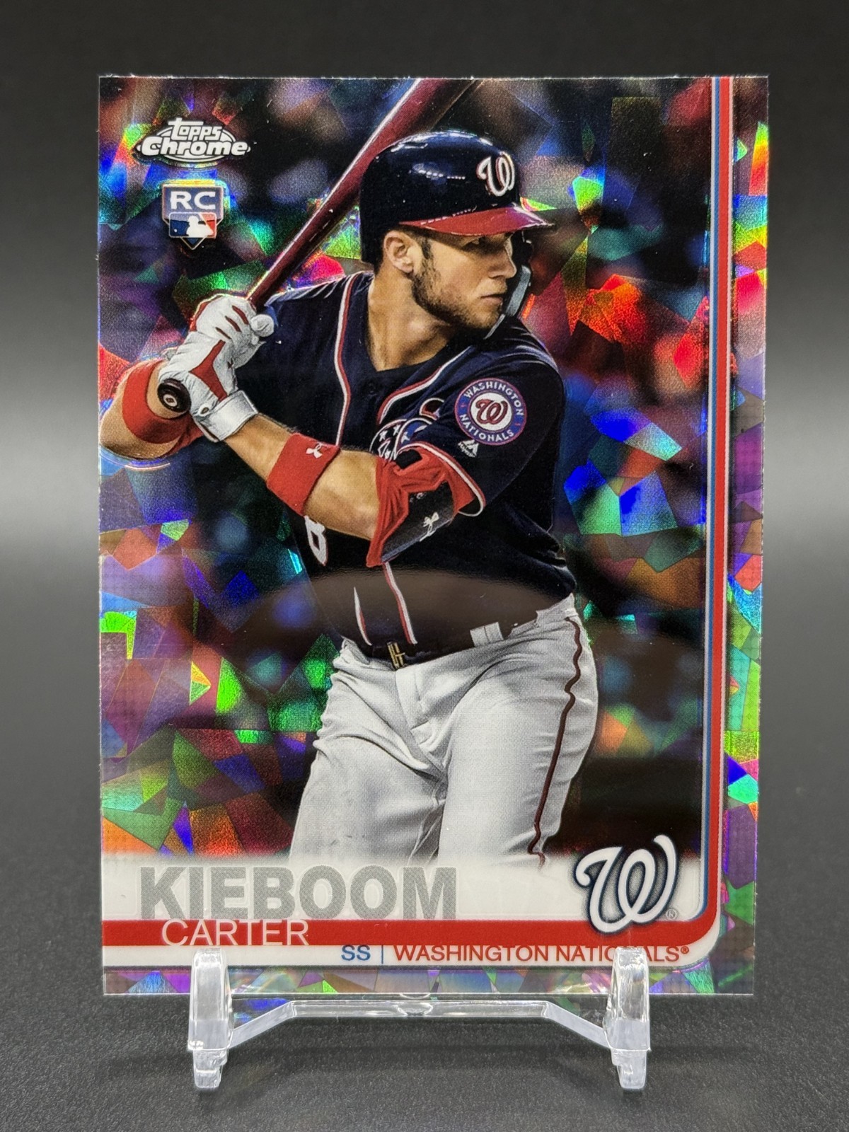 2019 Topps Chrome Sapphire CARTER KIEBOOM Rookie Refractor #379 Nationals