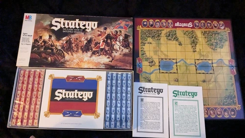 Stratego Military Strategy Board Game By Milton Bradley, 1986. Complete/Vintage.