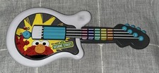 Hasbro Elmo LET'S ROCK White Guitar w/Lights Sounds Music Sesame Street - WORKS