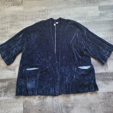 Moth Anthropologie Lily Open Front Blue Cheni...
