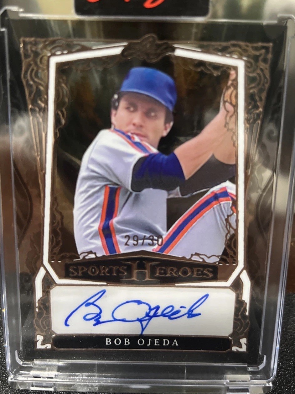2025 Leaf Sports Heroes Bob Ojeda Autograph New York Mets