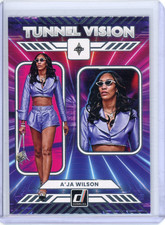 A Ja Wilson 2025 Panini Donruss Wnba Tunnel Vision #13