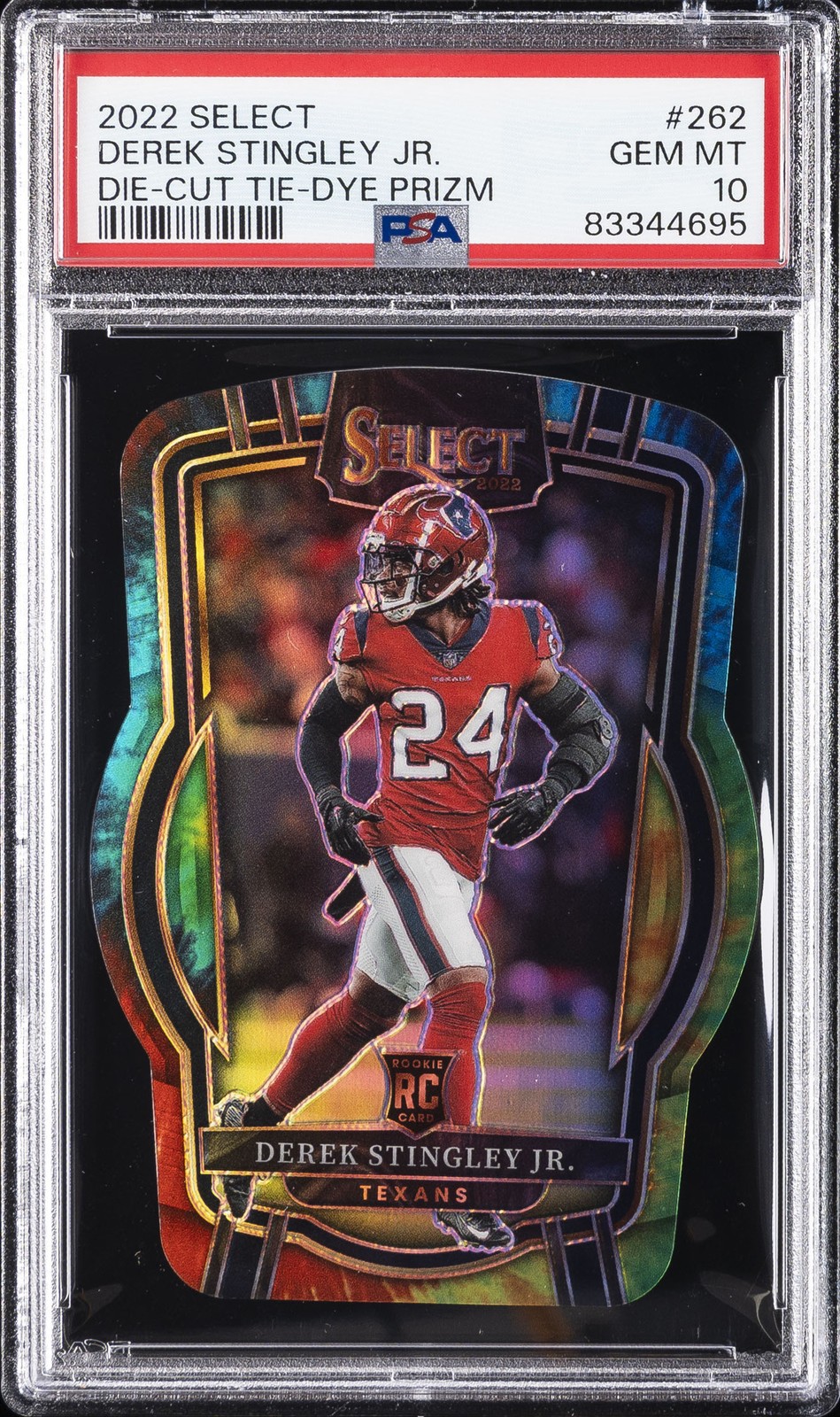 Derek Stingley Jr. Panini Select #262 Tie Dye Die Cut