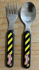 Vintage 2003 Tonka Kids Spoon  Fork Silverware Set VHTF Stainless Steel