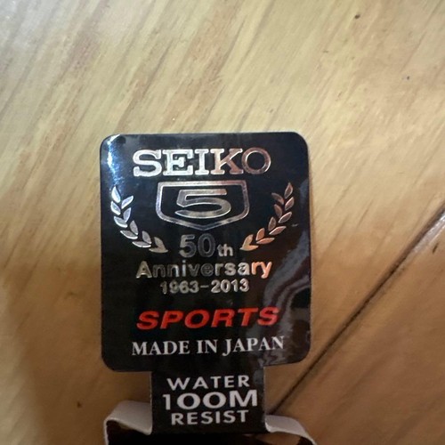 SEIKO 5 50th Anniversary Automatic Watch 100M Water Resistant Used Authentic - Picture 5 of 5