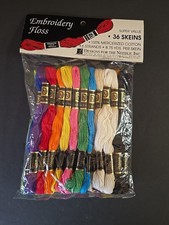 36 Skeins of Designs For The Needle Primary Colors Embroidery Floss Cross Stitch