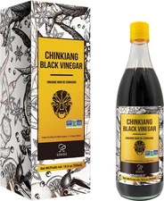 Chinkiang Black Vinegar 18.6 fl oz - Organic Chinese Condiment for Cooking